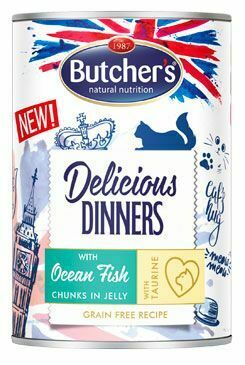 Butcher's Cat Delic.Dinners moř.ryby v želé konz.400g