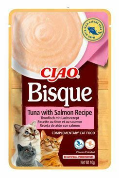 Churu Cat Bisque Tuna with salmon Recipe 40g