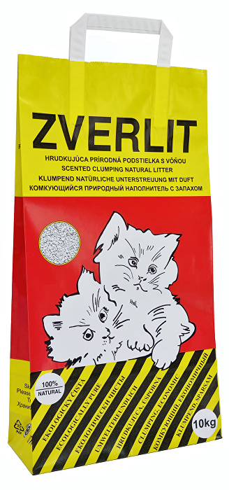 ZVERLIT Podestýlka červená,hrubá s vůní, kočka 10kg