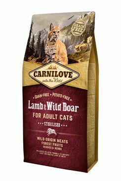 Carnilove Cat Lamb & Wild Boar Adult Sterilised 6kg