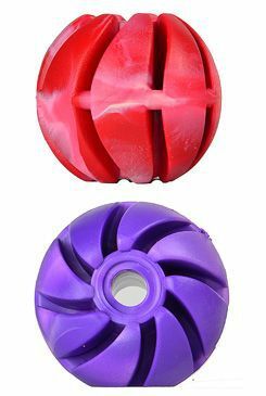 Hračka pes Míč se spirálou plovací Vanil. 4cm SP