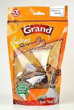 GRAND Suš. Mňamka vepř.záušky 100g