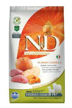 N&D GF Pumpkin DOG Adult M/L Boar & Apple 2,5kg
