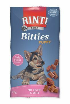 Rinti Dog pochoutka Extra Bits Puppy kuře+kachna 75g