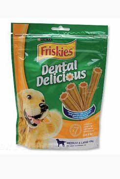 Friskies pochoutka pes DentalDelicious Med&Large 200g