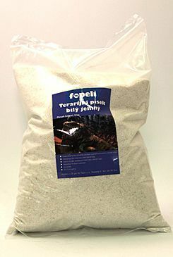 Písek terarijní bílý jemný 0,5-1 mm 3kg  Fopeli