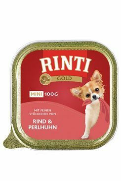 Rinti Dog vanička Gold Mini hovězí+perlička 100g