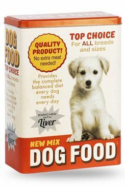 Skladovací dóza na krmivo psi 25x18x10cm, červená