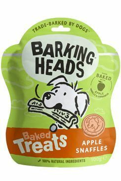 BARKING HEADS Baked Treats Apple Snaffles 100g