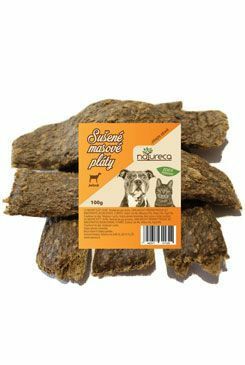 NATURECA pochoutka Masové pláty - Jehně, 100% maso 100g