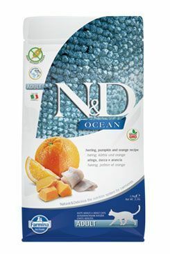 N&D OCEAN CAT GF Adult Herring, Pumpkin&Orange 1,5kg