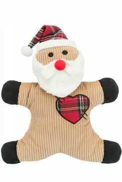 Vánoční hračka pes Santa se zvukem 29cm TR
