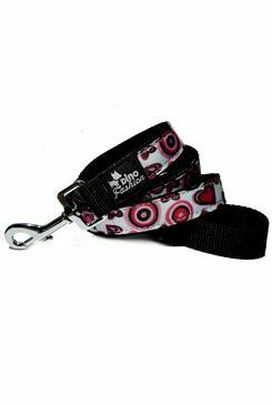 Vodítko DINOFASHION popruhové Valentine Love 140/2,5cm