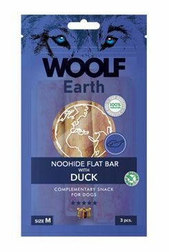 WOOLF  pochoutka Earth NOOHIDE M Duck 90g