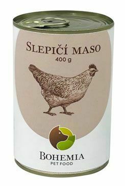 BOHEMIA MASO Slepičí ve vlastní šťávě 400g