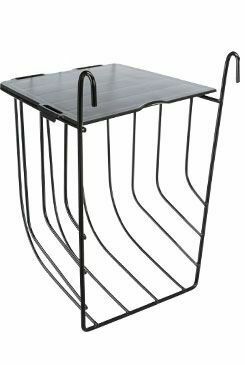 Jesličky kovové s víkem 13x18x12cm černá TR