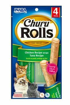 Churu Cat Rolls Chicken wraps Tuna cream 4x10g