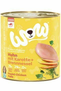 WOW konzerva Junior kuřecí s karotkou 800g