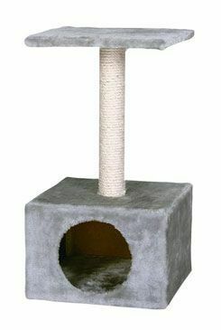 Škrabadlo sloupek Ametyst 30x30x55cm šedá KAR