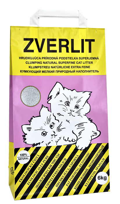 ZVERLIT Podestýlka růžová,super jemná, kočka 6kg