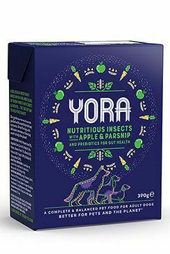 YORA Dog Tetrapack paštika z hmyzu jablko,pastiňák 390g