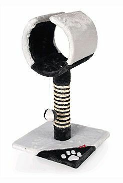 Škrabadlo ORFEUS antracit/ světle modrá 35x35x61cm