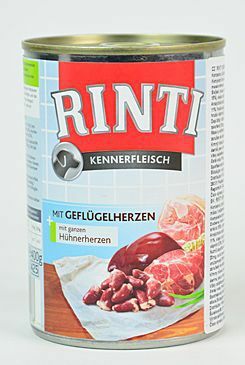 Rinti Dog konzerva drůbeží srdíčka 400g