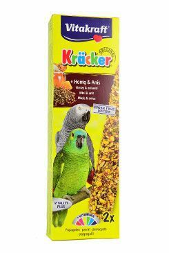 Vitakraft Bird Kräcker Parrot African honey tyč 2ks