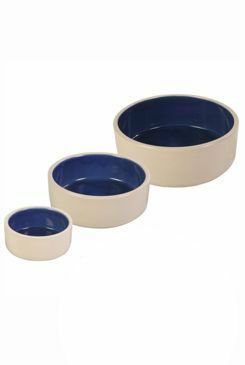 Miska keramická pes 2,1l 23cm bílá/modrá TR