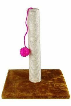 Hračka kočka škrábací věž s míčkem 30x30x35cm