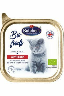 Butcher's Cat Bio Foods s hovězím vanička 85g