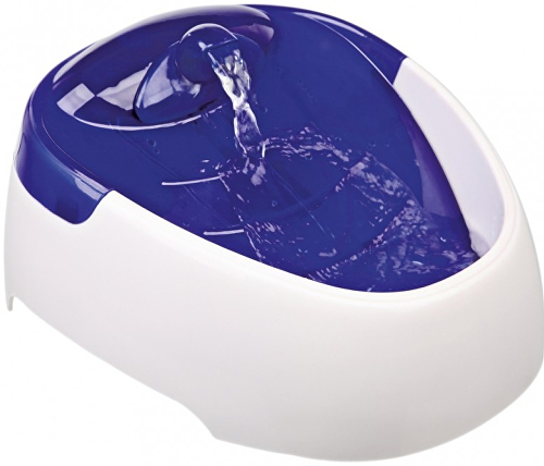 Fontána plast na vodu Duo Stream bílá/modrá 1l TR