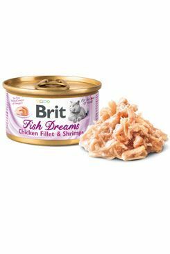 Brit Cat konz Brit Fish Dreams Chicken & Shrimps 80g
