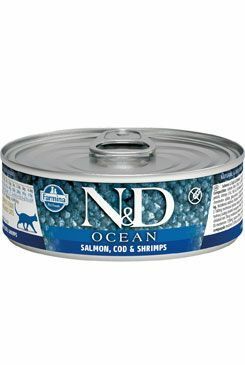N&D GF CAT OCEAN Adult Salmon & Codfish & Shrimps 80g