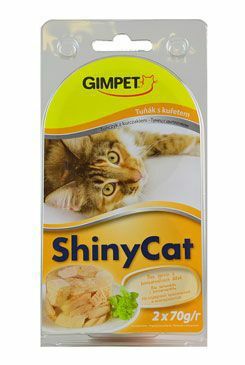 Gimpet ShinyCat konz. tuňak+kuřecí 2x70g