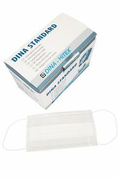 Ústenka jednorázová třívrstvá bílá s gumičkou 100ks