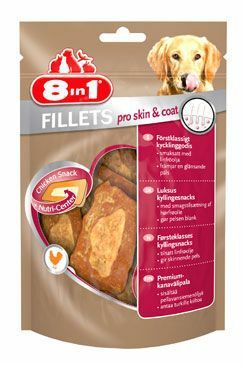 Pochoutka 8in1 Fillets pro Skin&Coat 80g