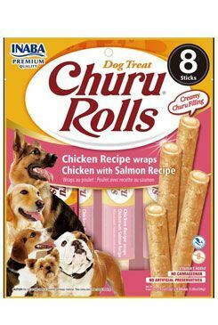 Churu Dog Rolls Chicken wraps Chicken&Salmon 8x12g