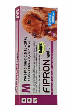 Fipron 134mg Spot-On Dog M sol 1x1,34ml