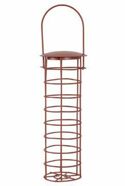 Krmítko venk.TUBE na loj.koule kov červená Zolux