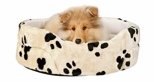 Pelech CHARLY ovál Béžový s čern. tlapkami 79x70cm TR