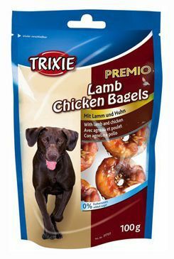 Pochoutka Premio LAMB CHICKEN BAGELS pro psy 100g TR