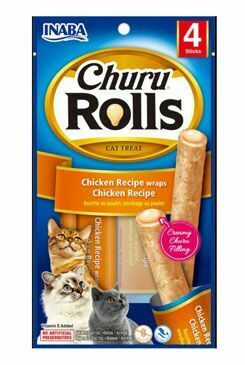 Churu Cat Rolls Chicken wraps Chicken cream 4x10g