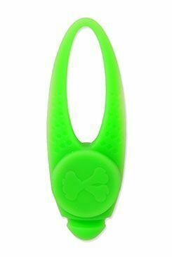 Přívěsek na obojek Dog Fantasy LED silikon zelený 8cm