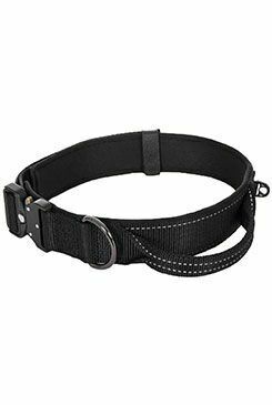 Obojek nylon Mission černý (S/40-47cm/5cm)