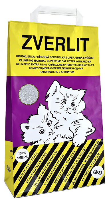 ZVERLIT Podestýlka fialová,super jemná s vůní,kočka 6kg