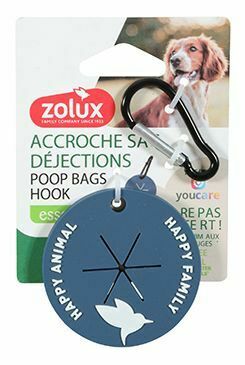 Držák sáčků na exkrementy s karab. tm. modrá YC Zolux