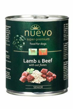 Nuevo pes Senior Jehněčí s ovesnými vl. konz. 800g
