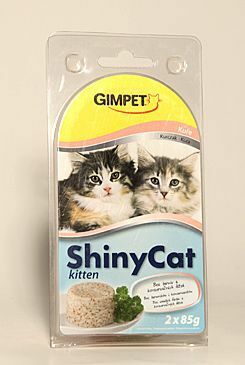 Gimpet ShinyCat Kitten konz. kuře 2x70g