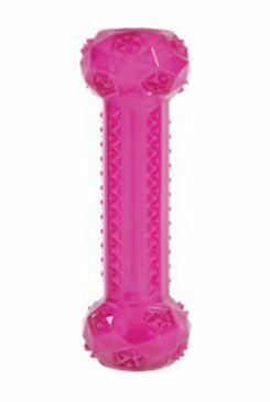 Hračka pes STICK TPR POP kost 25cm růžová Zolux